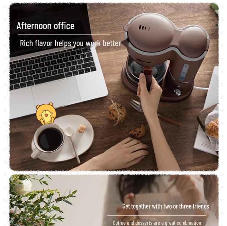 Bear American Vollautomatische Kaffee- und Teemaschine für Zuhause oder das Büro