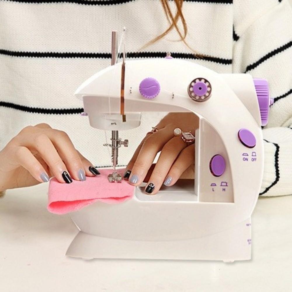 2-Speed Electric Sewing Machine Double Thread Household Sewing Machine  Stitching Kit