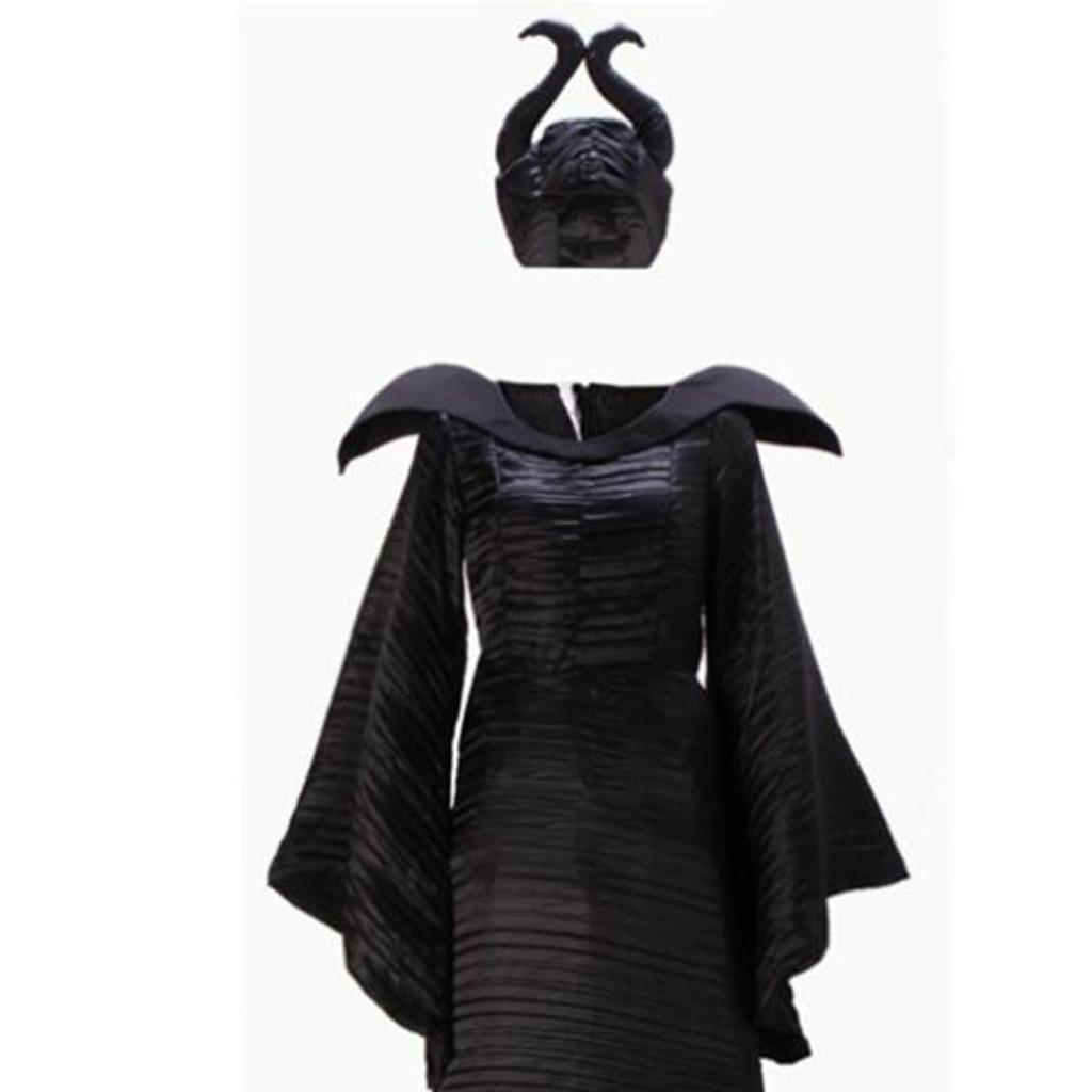 [Anewslan] Maleficent Deluxe Costume, Adult Costume, Villain, Dark Witch, Shrine Maiden, Queen, Cosplay Costume