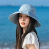 Spring and Summer Fisherman Hat For Women Fashion Soild Color Bucket Hat Casual Bowknot Hat Girls Outdoor Beach Travel Sunshade Wide Cap