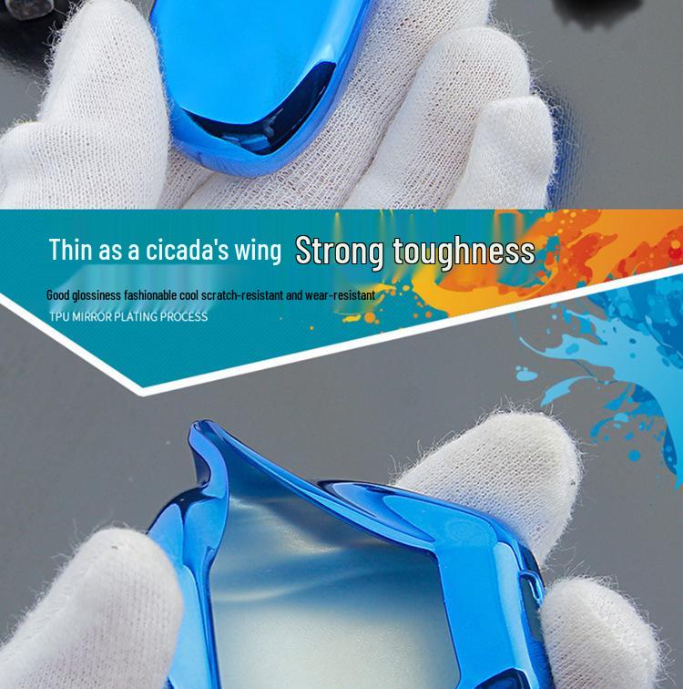 TPU Electroplated Soft Rubber Key Shell for Porsche Panamera/Macan