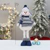 New Cloth PP Cotton Snowman Doll White Blue 50cm Snowman Toys Soft Christmas Decor Dolls Kids Gift