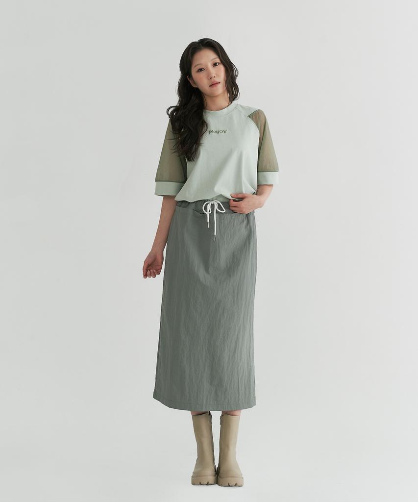 Peulleio Rib T-Shirt _ Light-Green
