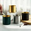Stainless Steel Ashtray with Lid for Home Car Cafe Bar Modern Design Anti Flying Ash Cigarette Holder