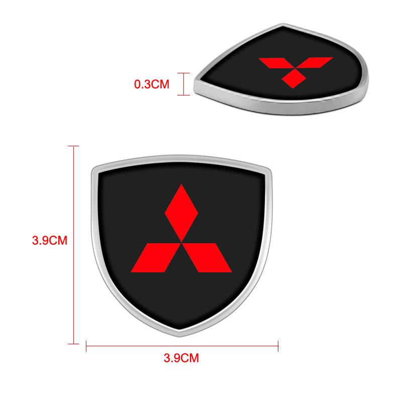 1pcs 3D Metal Car Body Window Decoration Stickers Badges Auto Styling for Mitsubishi ASX Lancer L200 Pajero Sport Attrage Mirage NH9