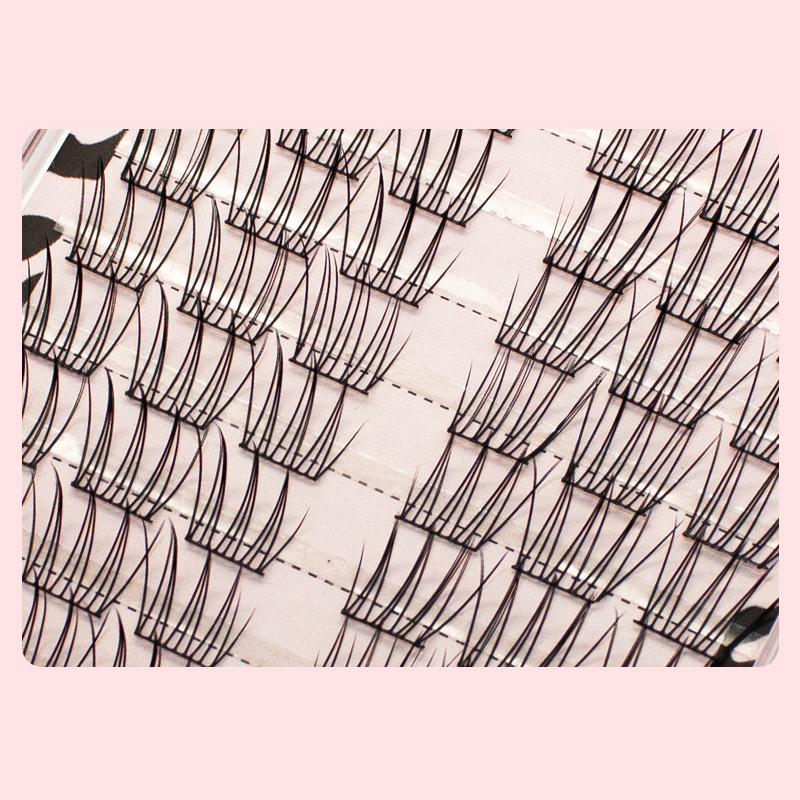 Неклеящиеся накладные ресницы самоклеящиеся сегментированные накладные ресницы для самостоятельного наращивания ресниц аниме-инструмент для увеличения глаз