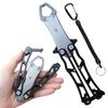 Haojiaho Fish Grip Fishing Aluminum Alloy Fish Operation [Foldable] Grip, Ultra-Lightweight, Grab, Rust-Resistant, Anti-Slip, One-Handed (Black)
