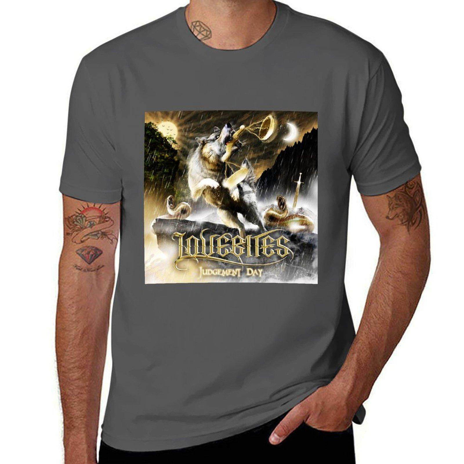 

Judgement Day Lovebites T-Shirt t shirt custom print printed t shirts for man man t shirt heavy cotton T-Shirt S