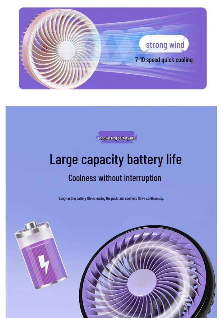 Handheld Mini Desktop Fan: Portable Summer Essential for Students and Gifts