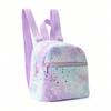 Rainbow Pu Crossbody Bag For Girls With Lightweight Design And Textured Fabric