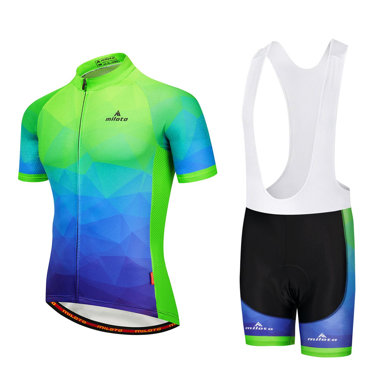 

Cycling Suit Short Sleeve Set/Strap Set 2026 Summer Breathable Cycling Suit Set, Outdoor Sports Event Cycling Suit XS