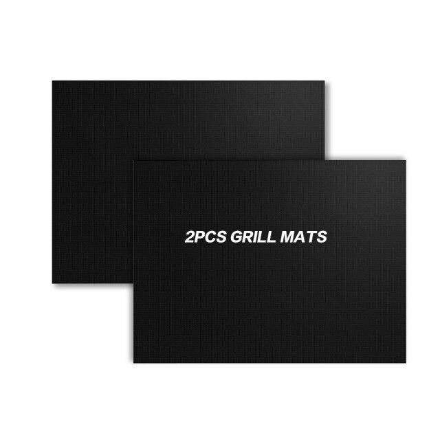 

5 шт., коврик для гриля для барбекю, многоразовые коврики для выпечки барбекю, антипригарные, легко чистящиеся, жареные листы для гриля, портативный инструмент для приготовления пищи на открытом воздухе, пикника