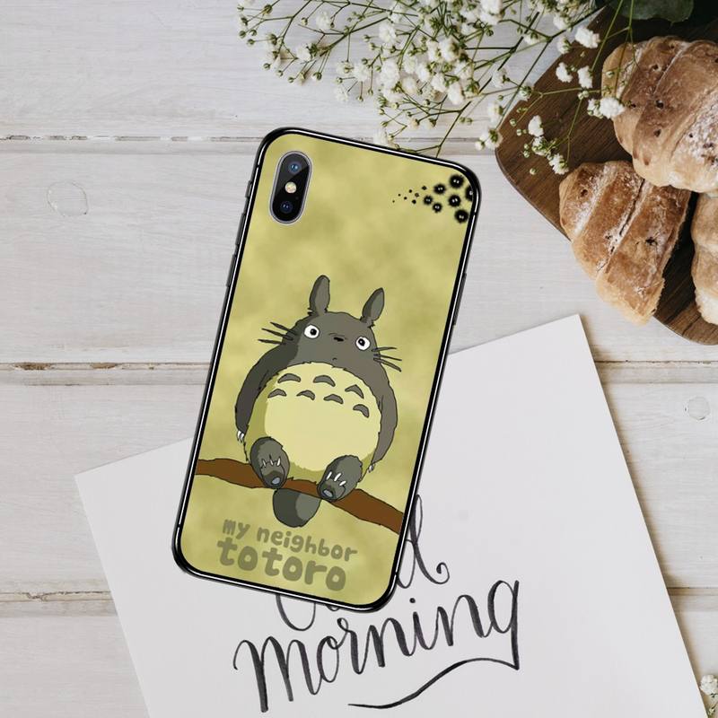 Pouzdro na telefon Happy Totoro sprite away Pro iphone 12 11 13 7 8 6 s plus x xs xr pro max mini skořepina