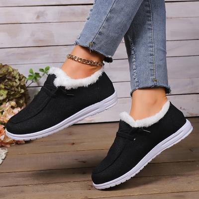 Fashion Women Snow Boots Winter New Fashion Thickened Fluff Warm Ankle Boots Women Casual Comfortable Shallow Outdoor Cotton Shoes Women