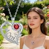 Simple Mom Necklace Letters with Love Roses Alloy Pendant Elegant