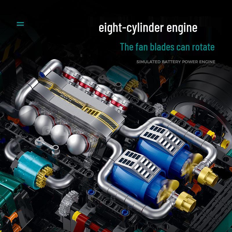 Gu Li 10621 Alfa Romeo 1:8 Challenging Sports Car Building Blocks Model