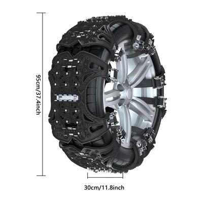 PKW Reifen Schneeketten PKW SUV Universal Notkette Schnee Schlamm Manganstahl Schneeketten Fahrzeug Anti-Rutsch Zubehör