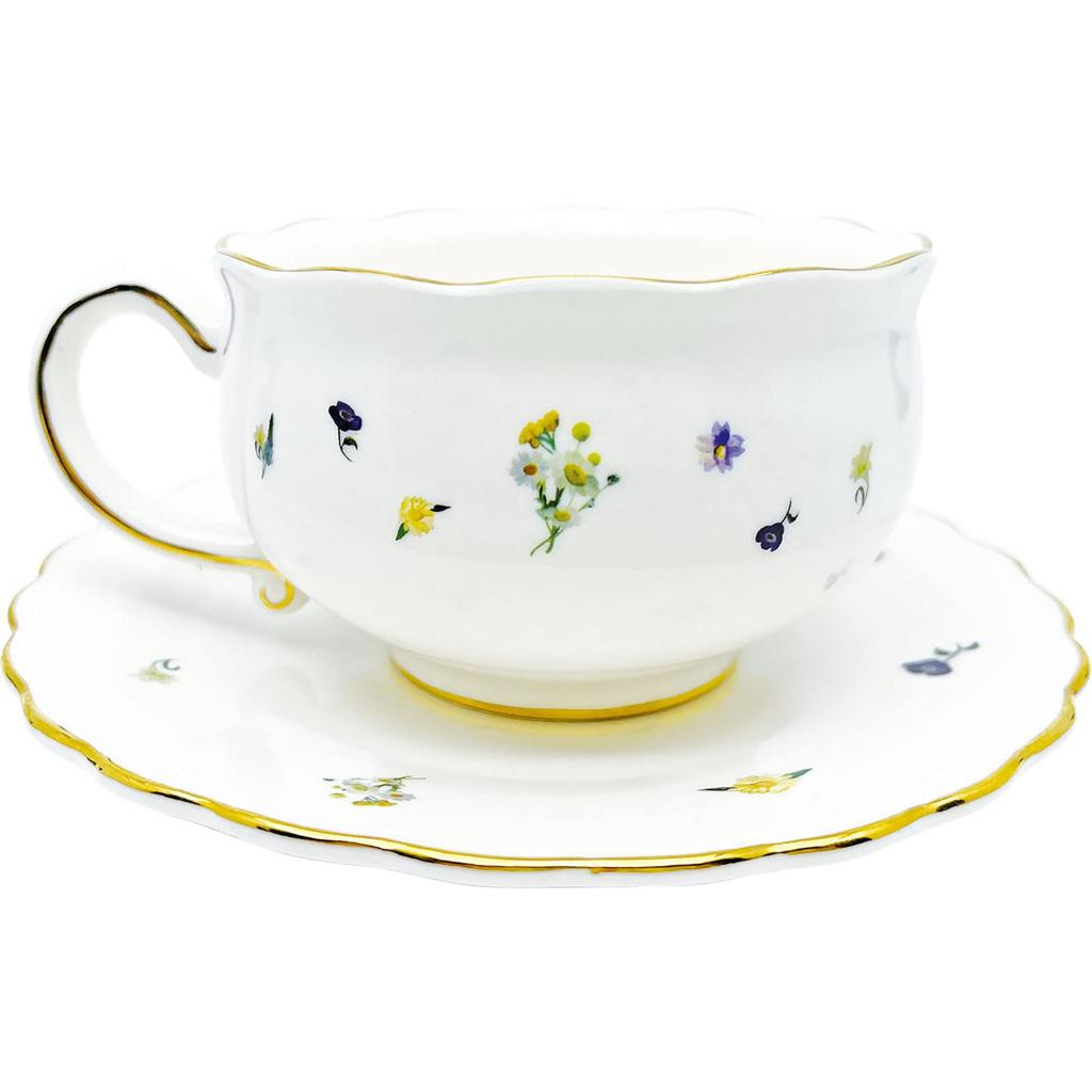 Cup and Saucer Hogwarts Castle Flower Pattern Cup Saucer Magic School Goods Harry Potter Goods Movie SAN4277 "Harry Potter" &