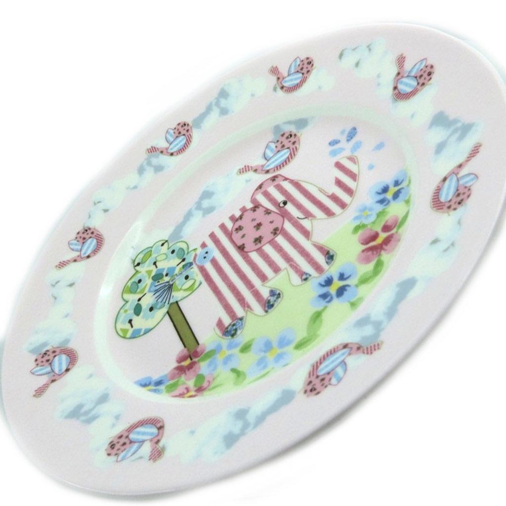Les Trésors De Lily [L1963] - Set repas enfant céramique 'Eléphant' rose (3 pièces)
