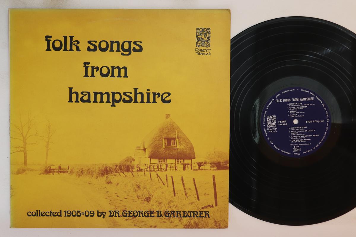 

LP Record VARIOUS Folk Songs From Hampshire FT2006 FOREST TRACKS 1974 UK Folk Used