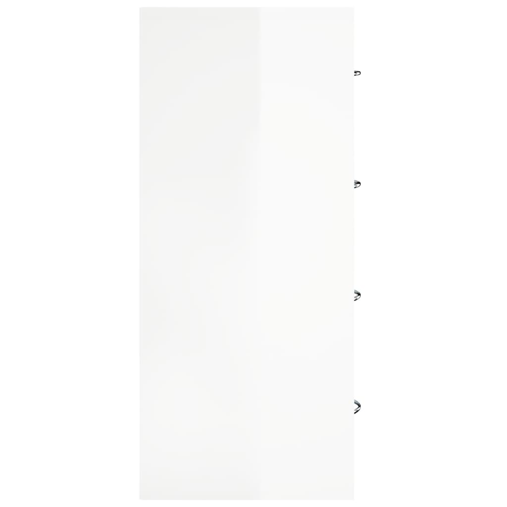 Vidaxl Komoda Z 4 Szufladami, 60X 30,5 X71 Cm, Biały O Wysokim Połysku