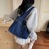 Autumn New Denim Satchel Japanese and Korean Simple Daily Commute Large Capacity Casual Tote Shoulder Bag