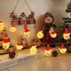 Led Battery Snowman Santa Claus Elk Fairy String Lights Outdoor Xmas Decor Tree
