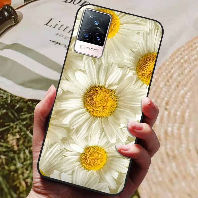 For Vivo V21 5G Case V 21 Silicon Back Cover Phone Case for Vivo V2050 VivoV21 5G Cases Soft Bumper Coque for Vivo V21 5G Fundas