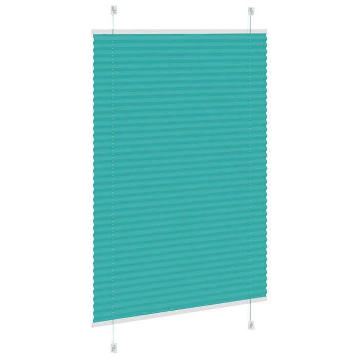 VidaXL Store plissé vert pétrole 85x150 cm largeur du tissu 84,4 cm, store plissé de fenêtre, store accordéon, store plissé 4015395