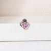 High-end and Niche Earrings Earrings Fashion Titanium Steel Butterfly Pink Heart-shaped Bow Lady Ear Studs  Unique