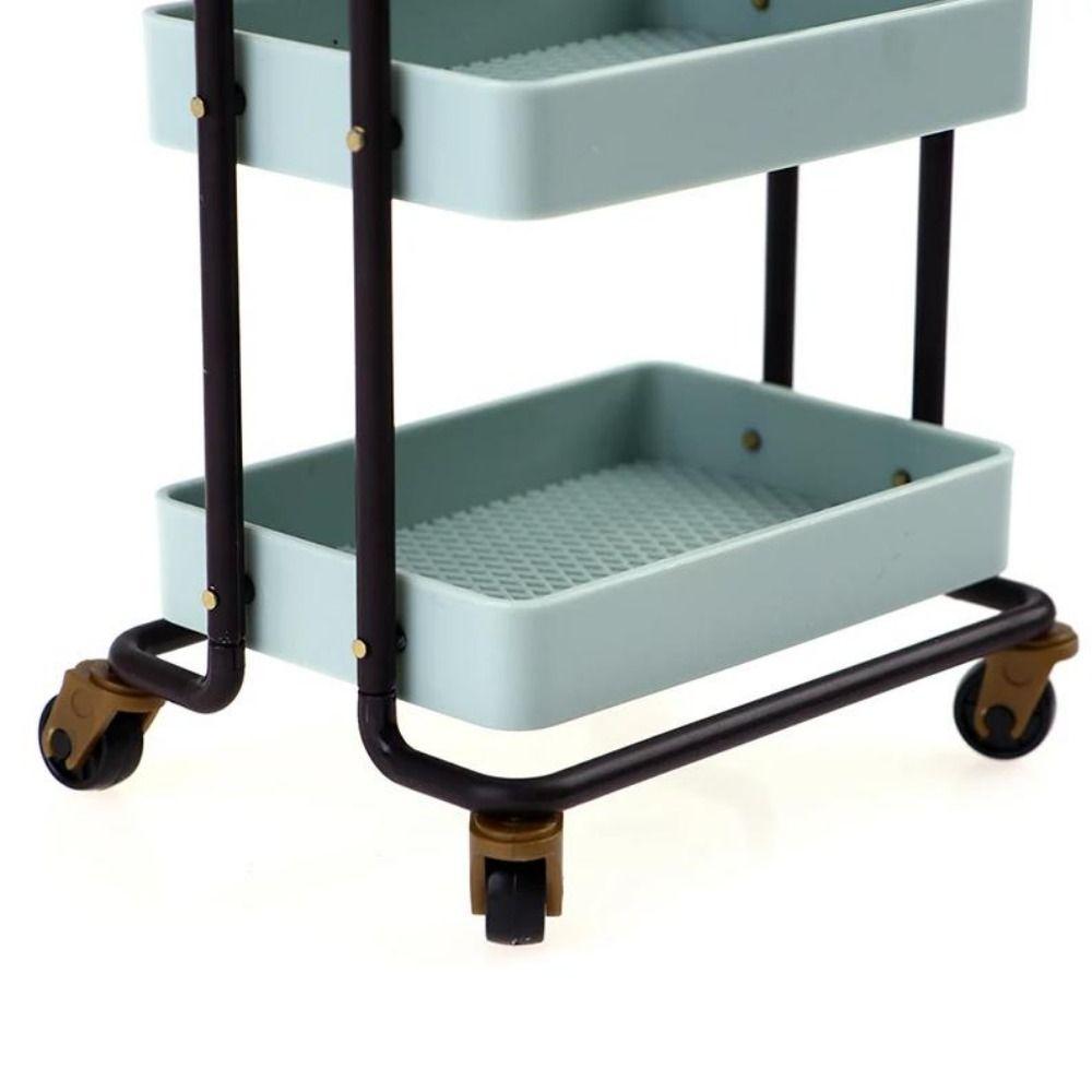 6 Styles 1:12 Dollhouse Trolley With Wheel Storage Shelf Model Kitchen Furniture Accessories