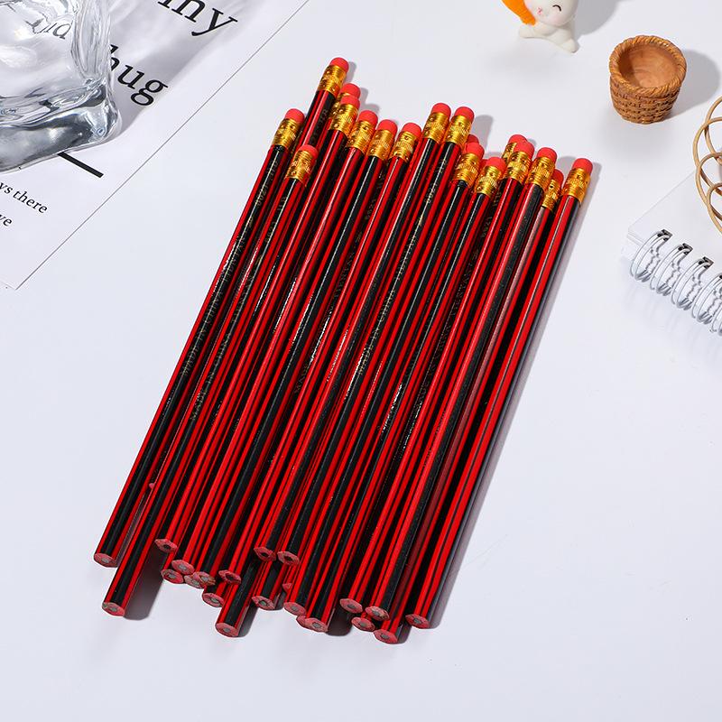 HB Hexagonal Sketching Pencils with Erasers - Ideal for Children's Learning and Art Projects