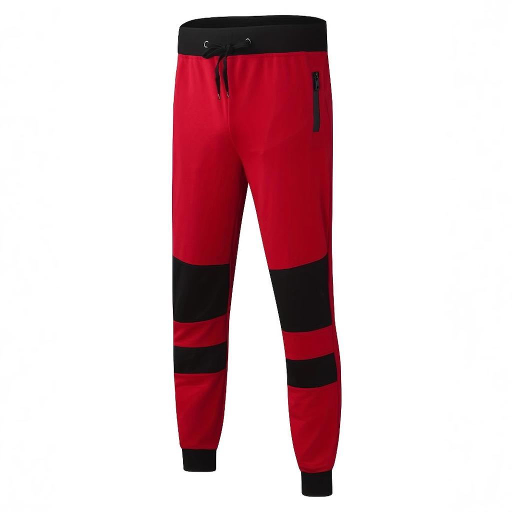 Men's Fashionable Casual Trousers Men's Sweatpants Pocket Zipper Design Sports Trousers