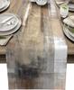 Abstract Art Brown Oil Painting Linen Table Runner Dresser Scarves Farmhouse Kitchen Dining Table Runners Holiday Party Decor