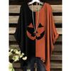 Fashion New Arrival Plus Size Bastet Egyptian Cat Goddess Print Women's Top Elegant Casual Style Round Neck Long Sleeve T-Shirt