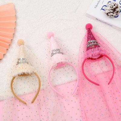 For Children Headwear Birthday Hairband Hair Accessories Girls Hair Hoop Korean Style Headband