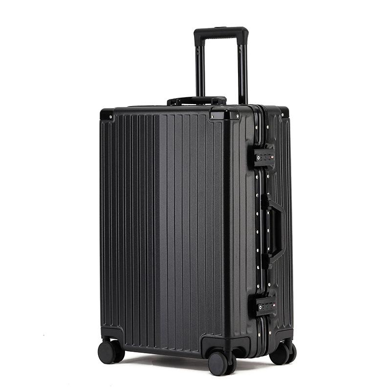Yulu Xing Trendy 20-Inch Girl's Trolley Case with Universal Wheels & 24-Inch Combo Lock