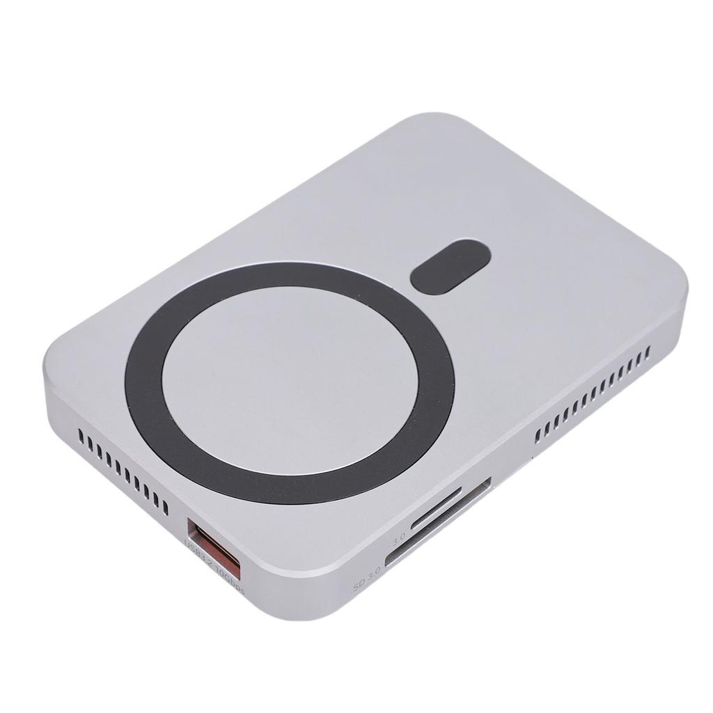 M.2 NVMe SSD Enclosure 8 in 1 Type C Hub with 4Kat.60Hz HD Multimedia Interface 10Gbps USB A Type C 3.2 Storage Memory