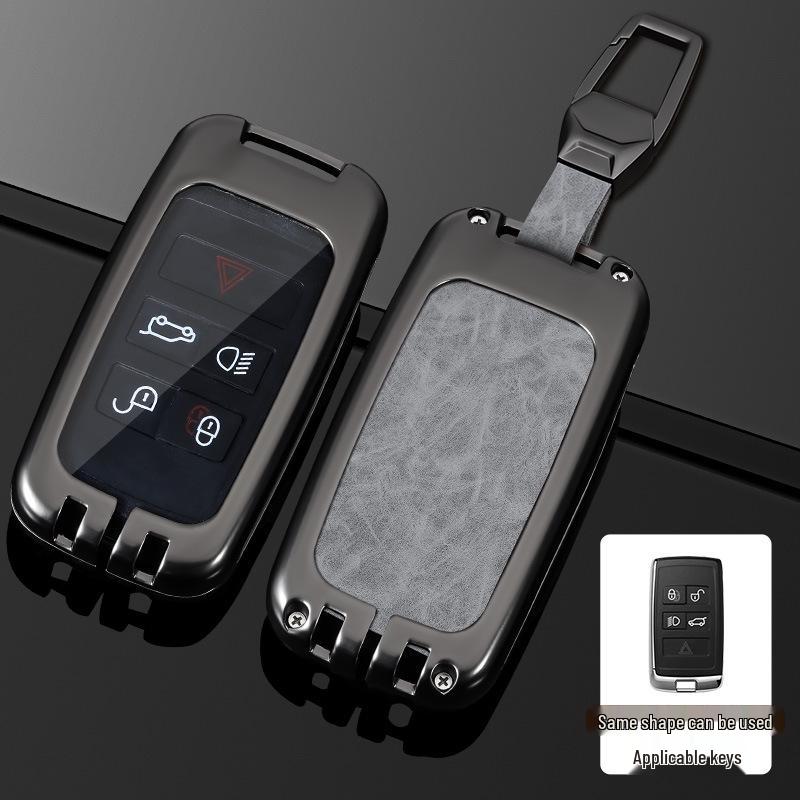 Land Rover Key Case for Range Rover, Defender, Velar, Evoque, Discovery 4, Freelander, and Discovery 5 - Metal Car Key Bag.