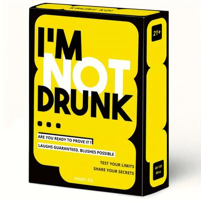 ICH BIN NICHT TRUNKEN Karte Erwachsene Lustige Trinkspiele Party Desktop-Spiel Geburtstagsgeschenk