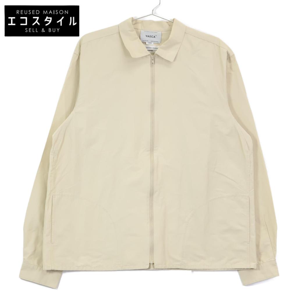 YAECA 15128 Cotton Cross Zip Shirt Tops L beigeUsed
