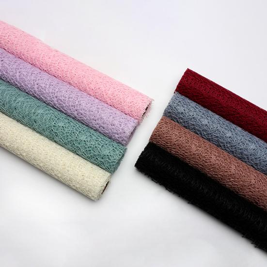 Flower Wrapping Paper Jacquard Hollow Net Wrapper For Bouquet Packaging Flower Packaging