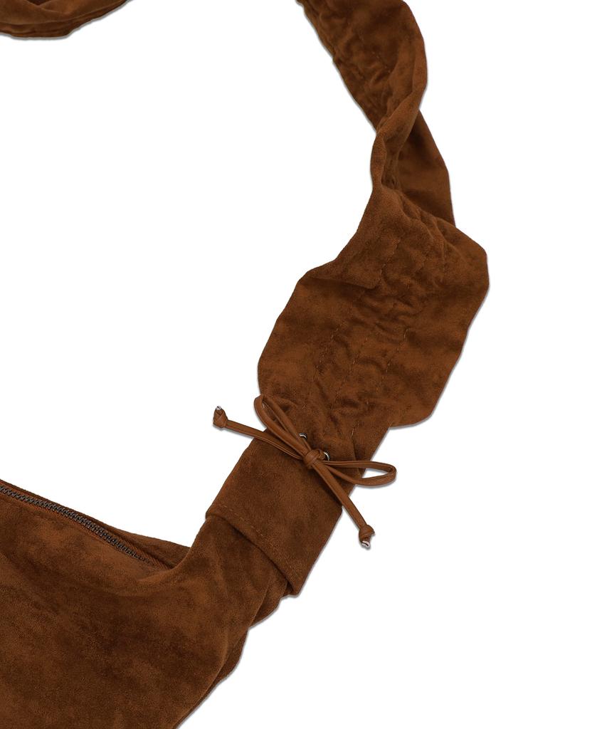 Limelike Suede Pring Bag Brown