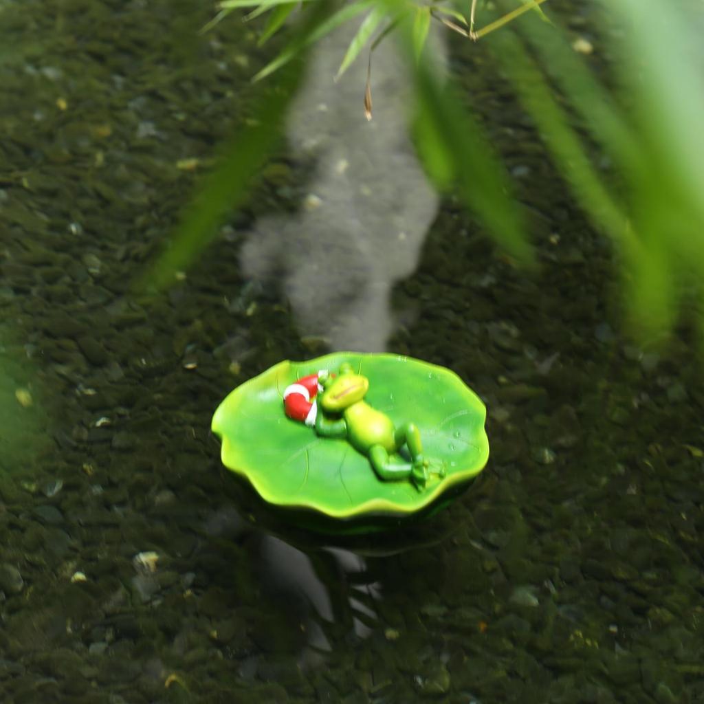 Floating Frog Ornaments Figurine Fairy Garden Statue Sculpture Figures Prop Pool Accessories for