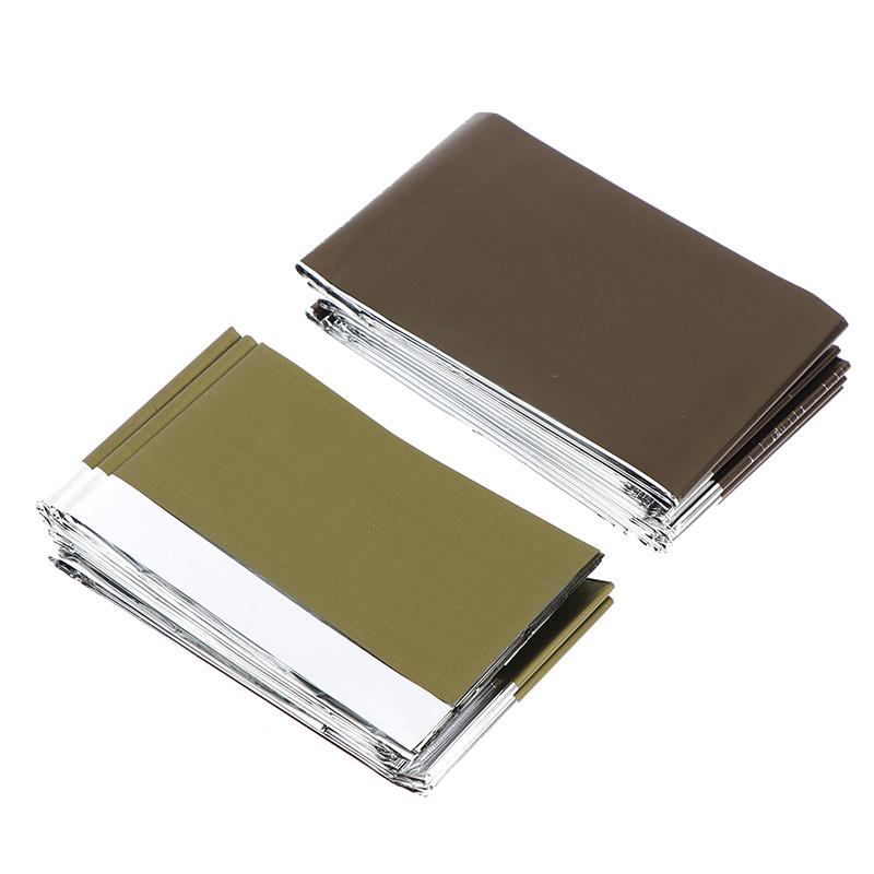 1Pc Outdoor Emergency Survival Blanket Waterproof First Aid Rescue Curtain Foil Thermal Blanket 160X260/130X210Cm