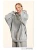 BE Men's Retro Distressed Spray Paint Velvet Hoodie & Sweatpants Set - Autumn 2025 Collection