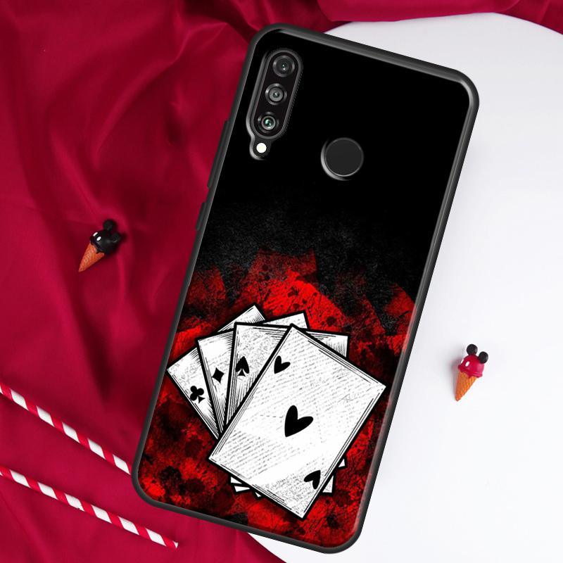 Mystery Poker Card For Huawei Nova 12i 11i 8i 12s 9 10 SE Y90 Y60 Y70 Y72 Y61 Y91 P20 P40 P30 Lite P60 Pro Case
