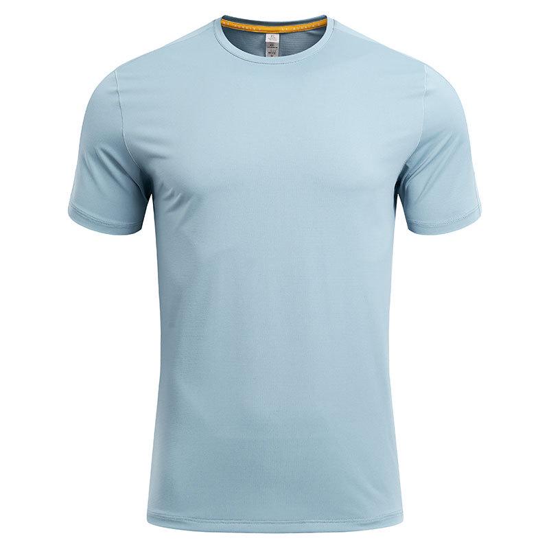 

2024 Мужская быстросохнущая дышащая футболка для бега - Летняя тонкая с коротким рукавом свободного кроя Double Extra Large