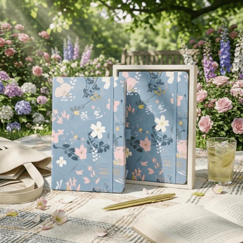 A5 Size Undated Academic Agenda High-Quality Paper Customizable Notebook  Personal Planning