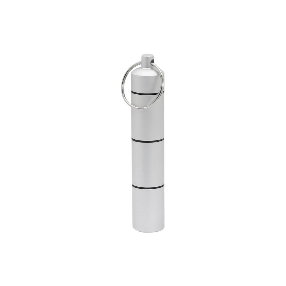 New Hot Aluminum Waterproof Pill Box Case, Portable Mini Sealed Organizer Tablet, Travel Medicine Vitamin Oils Storage Container